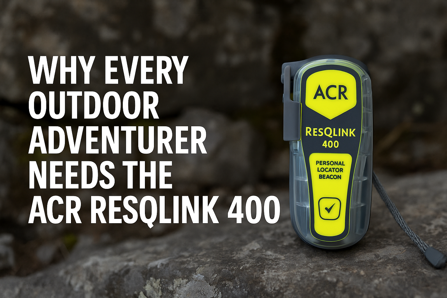 Why Every Outdoor Adventurer Needs the ACR ResQLink 400 (Even If You’ve Never Gotten Lost)