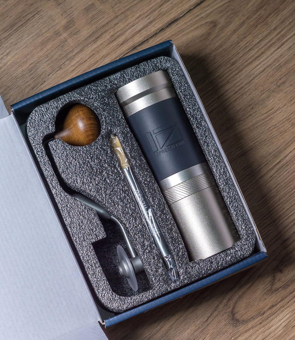 1Zpresso JX PRO S Manual Coffee Bean Grinder with Adjustable Setting Patented Conical Burr Grinder for Coffee Bean & Aeropress Drip Coffee Espresso French 35 g