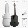 Blue Lava 36" Electric Acoustic Smart Guitar with HiLava System and AirFlow Bag (Coral/Lavender) (Right Hand)