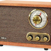 Victrola Willow retro wood Bluetooth radio front view