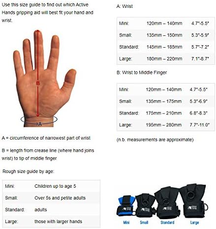 Active Hands General Purpose Aid - Black, Small, Right Hand