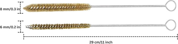 Alexander Mills 10-Inch Original Greek Brass Pepper Mill with hand crank and cleaning brushes – 2025 upgraded version