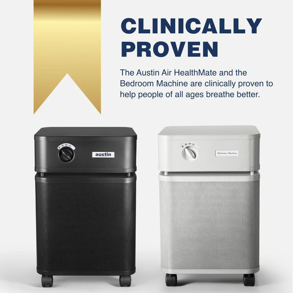 Austin Air Healthy Home Bundle Bedroom Machine + HealthMate + HealthMate Jr