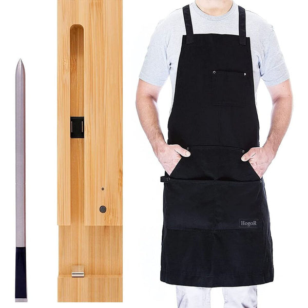 Meater Plus Wireless Meat Thermometer 165ft Long Range WIFI Digital Connectivity For The Oven, Grill, Kitchen, BBQ With Apron