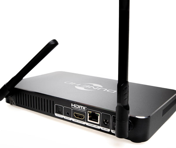 Dune HD Pro One Plus 8K media player with HDR support and Bluetooth remote