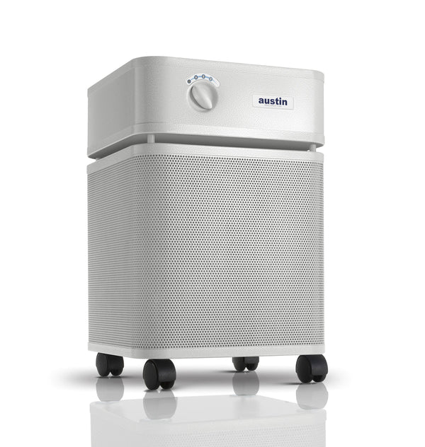 Austin Air HealthMate Plus air purifier sandstone front view