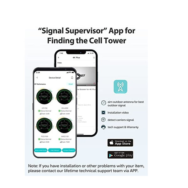 HiBoost Cell Phone Signal Booster for Verizon and AT&T, Cell Phone Booster for Home Cover Up to 4000 sq ft, Boost 4G 5G LTE on Brand 2/4/5/12/13/17, All U.S. Carriers and FCC Approved