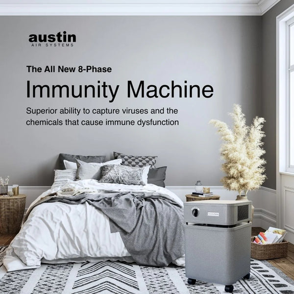 Austin Air Immunity Machine in living room setting