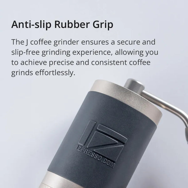 1Zpresso J Manual Coffee Grinder with foldable handle and silicone grip