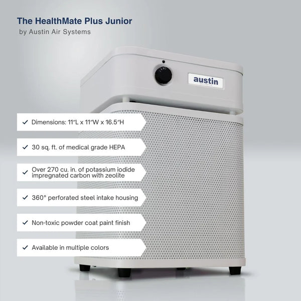 Austin Air HealthMate Plus Junior air purifier compact size