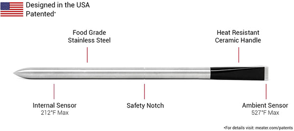 MEATER Plus Long Range Smart Wireless Meat Thermometer Design