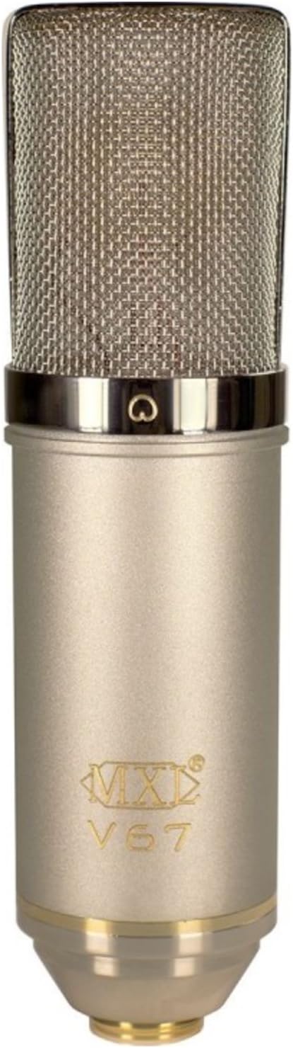 MXL V67G Heritage Edition condenser microphone with shock mount