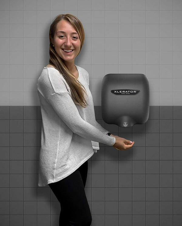 XLERATOR XL-GR – Automatic Hand Dryer (Textured Graphite, 120V, Surface Mounted)
