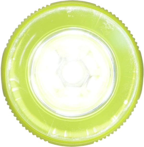 Top view of ACR ResQFlare LED emergency flare light showing circular lens design