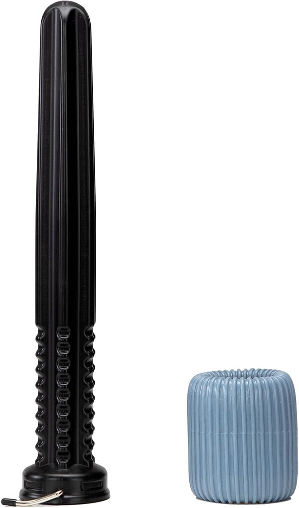 Doff N’ Donner cone and blue sleeve used for donning compression garments easily