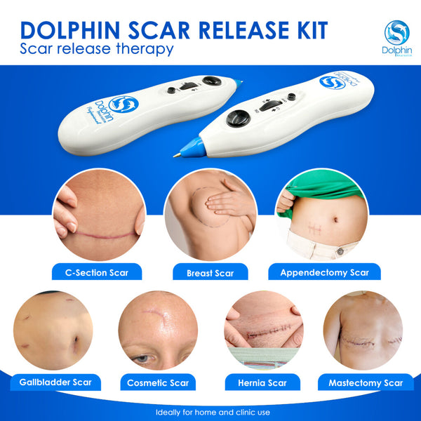 Dolphin Neurostim device used for scar comfort and skin recovery support