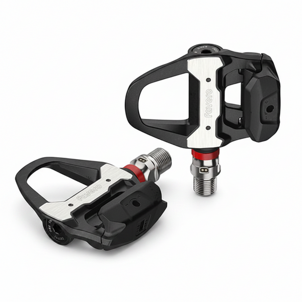 Favero Assioma Pro RL dual-sided power meter pedals for road cycling performance tracking