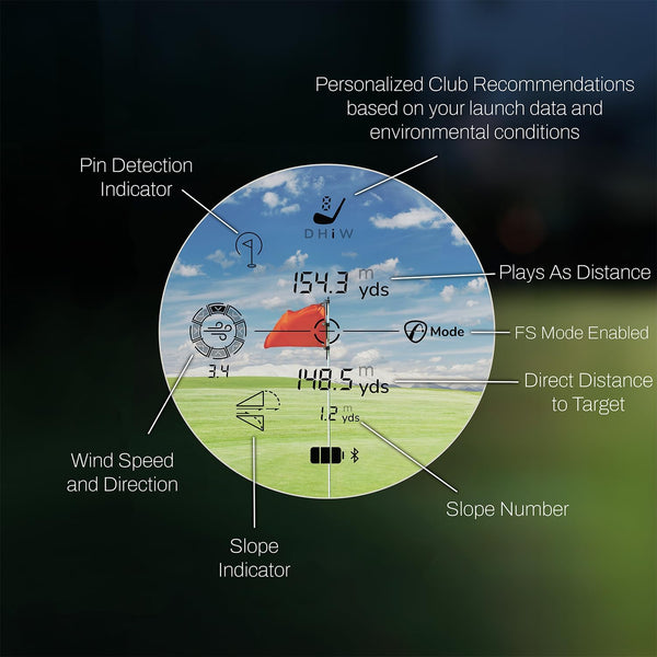 FlightScope X3C carbon fiber golf launch monitor front view