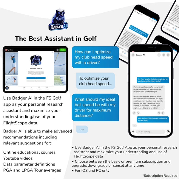 FlightScope X3C carbon fiber golf launch monitor front view