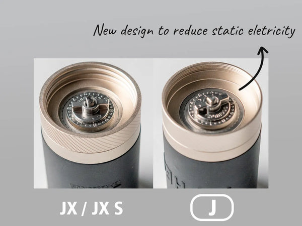 1Zpresso J Manual Coffee Grinder with foldable handle and silicone grip