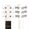 LAVA ME 3 36" Carbon Fiber Smart Acoustic Electric Guitar with Built-in Effects and HILAVA OS for Adults, Teens and Beginners - White (Right Hand)