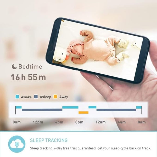 Lollipop Baby Camera with flexible stem and smart monitoring features