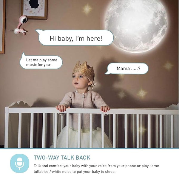 Lollipop Baby Camera with flexible stem and smart monitoring features