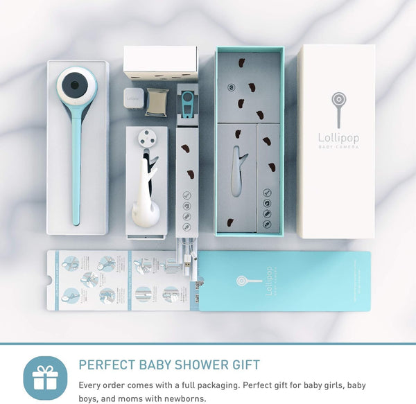 Lollipop Baby Camera with flexible stem and smart monitoring features