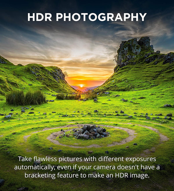 MIOPS Smart Plus enabling HDR photography with automatic exposure bracketing control