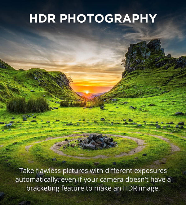 MIOPS Smart Plus enabling HDR photography with automatic exposure bracketing for cameras