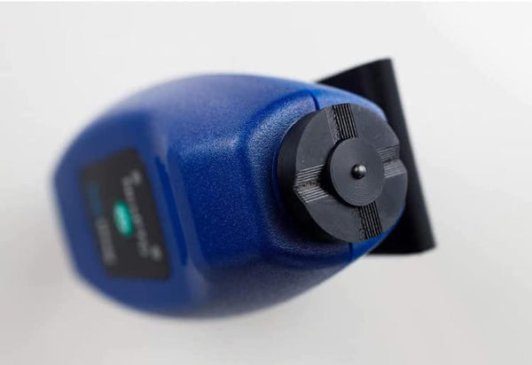 Close-up of NexPTG coating thickness gauge sensor head for precise paint depth readings
