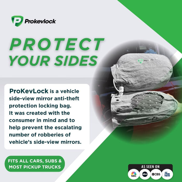 ProKevLock Anti-Theft Side Mirror Covers – Universal Car Mirror Protector