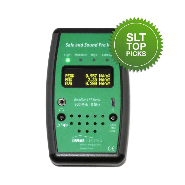 Safe and Sound PRO II RF Meter with OLED display measuring RF radiation