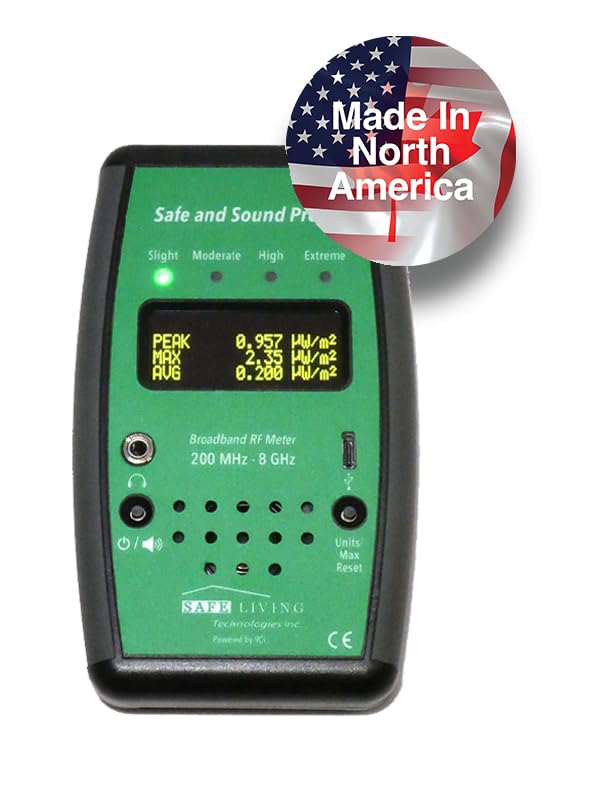 Safe and Sound PRO II RF Meter with OLED display measuring RF radiation