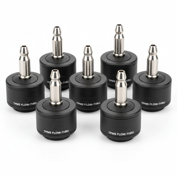 TST TPMS flow thru tire pressure sensors set of eight for truck RV and trailer