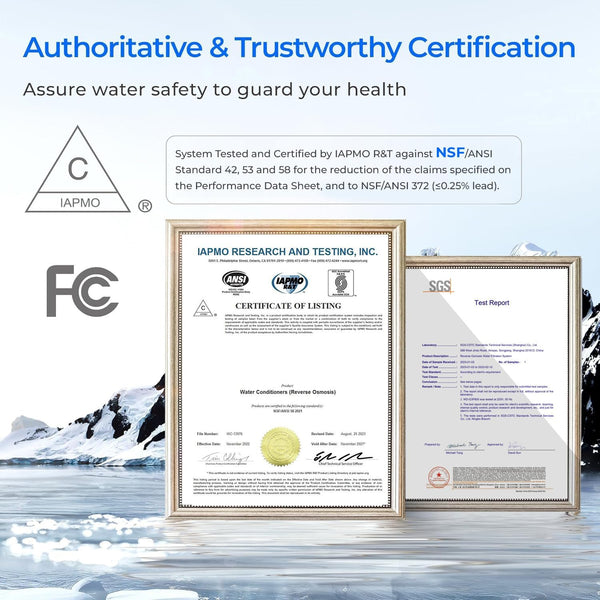 Waterdrop 600 GPD tankless reverse osmosis system for clean drinking water