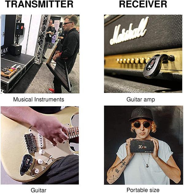 Xvive U2 Guitar Wireless System - Transmitter & Receiver, Includes Guitar Pick