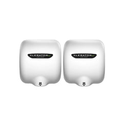 High-Speed, Energy-Efficient XLERATOR eco XL-BW-ECO 1.1N Automatic Hand Dryer - White, (Pack of 2)