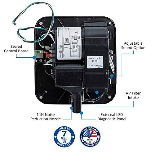 High-Speed, Energy-Efficient XLERATOReco XL-BW-ECO 1.1N Automatic Hand Dryer - White, (Pack of 2)