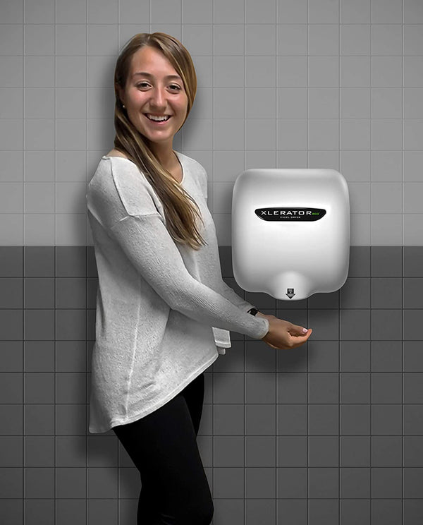 High-Speed, Energy-Efficient XLERATOReco XL-BW-ECO 1.1N Automatic Hand Dryer - White, (Pack of 2)High-Speed, Energy-Efficient XLERATOReco XL-BW-ECO 1.1N Automatic Hand Dryer - White, (Pack of 2)