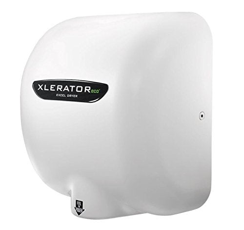 Excel Dryer XLERATOR eco XL-BW-ECO Hand Dryer, No Heat, White Thermoset Resin (BMC) Cover - 500 Watts