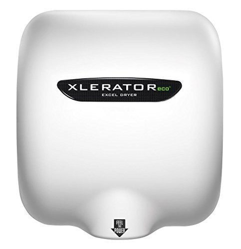 Excel Dryer XLERATOR eco XL-BW-ECO Hand Dryer, No Heat, White Thermoset Resin (BMC) Cover - 500 Watts