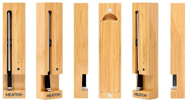 Meater Plus Smart, Wireless Food & Meat Thermometer Bluetooth 165ft Long Range Model with Black Glove