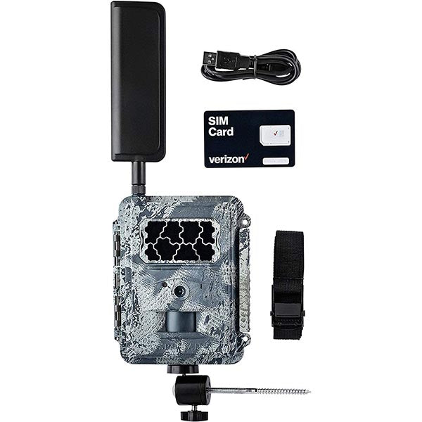 New Spartan 4G LTE GoCam Verizon Wireless Trail Camera with Quick Aim Mount - Motion Activated Night Vision Game Camera, IP65 Water-Resistant (Blackout)