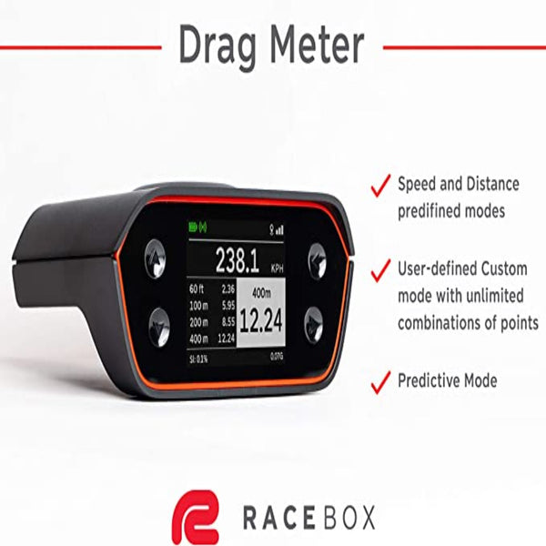 racebox 10hz Drag meter