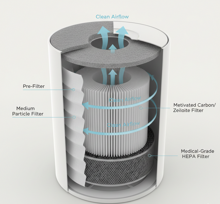 How Austin Air’s 4-Stage Filtration System Works