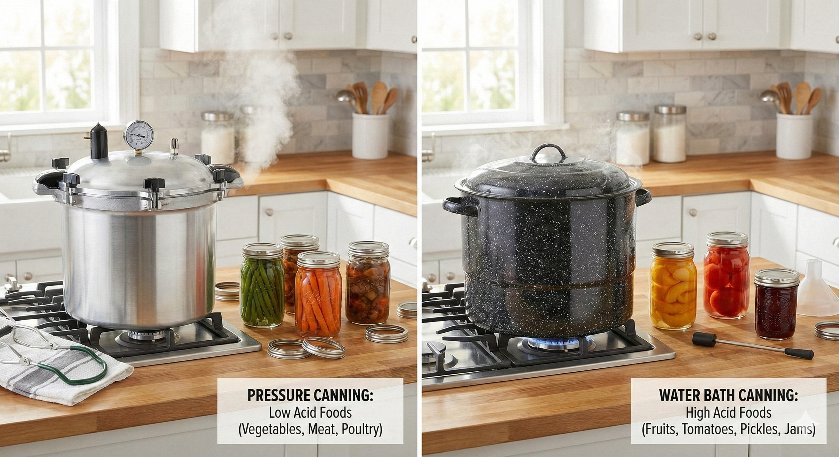 Pressure Canning vs Water Bath Canning: Why All American Is the Gold Standard