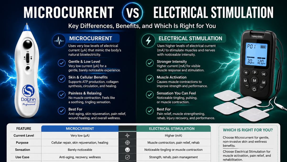 Microcurrent vs Electrical Stimulation: What’s the Difference?