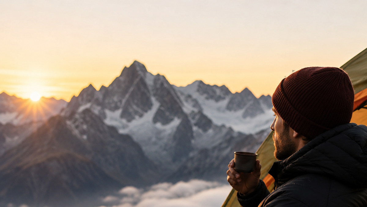 Morning Coffee in the Mountains: Using the OutIn Nano on a Camping Trip