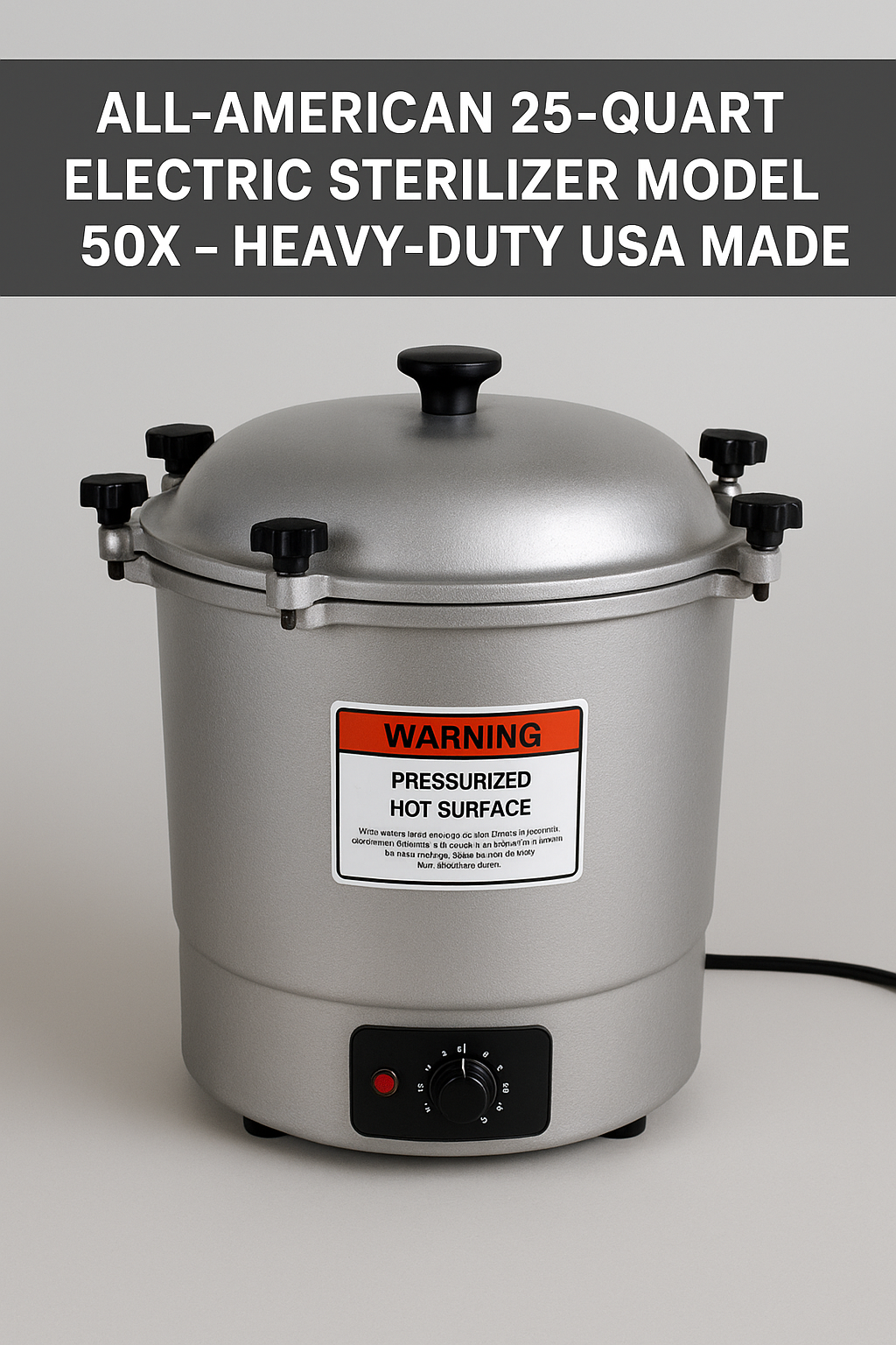 The Ultimate Guide to the All-American 25-Quart Electric Sterilizer (50X)